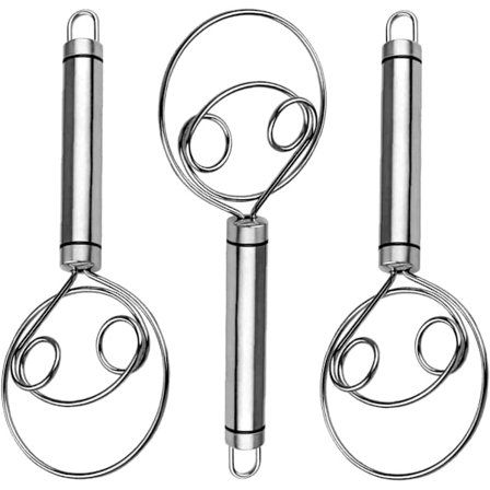 3-delad dansk visp, degvisp, holländsk visp äggvisp dansk degvisp