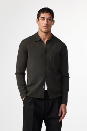 NN.07 Jonas Hemdjacke Herren Grün Certified Wool