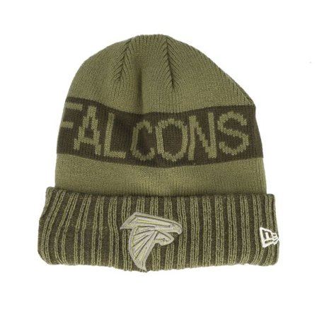 New Era - NFL Grön cuff Beanie - Atlanta Falcons NFL Salute To Service Green Knit Cuff @ Hatstore