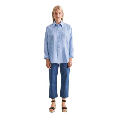 Seidensticker Long Blouse Oversized fit , Blauw , Dames , Maat: XL