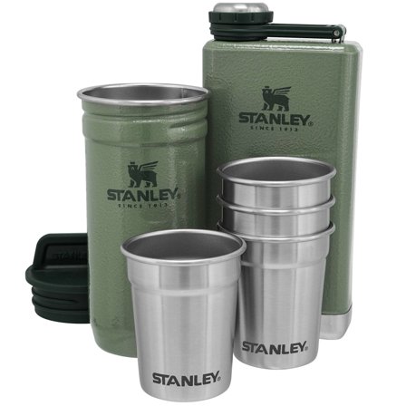 Stanley The Pre-Party Shotglass + Flask Set, vihreä