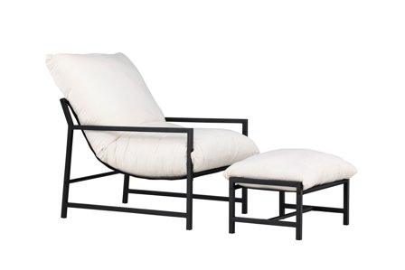 Venture Home Corso Loungefåtölj Svart/Beige Svart/Beige, Utemöbler