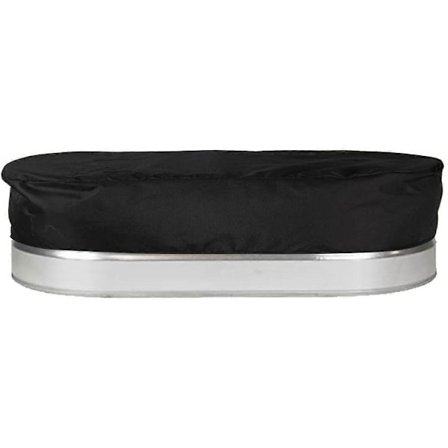 4FT 6/8ft Oval Metal Stock Tank Koldtvandsdyppebassin Dæksel Vandtæt Hårdt Rundt Endet Vand Stock Tank Isbad Dæksel til Udendørs Hjemmelavet (FMY)