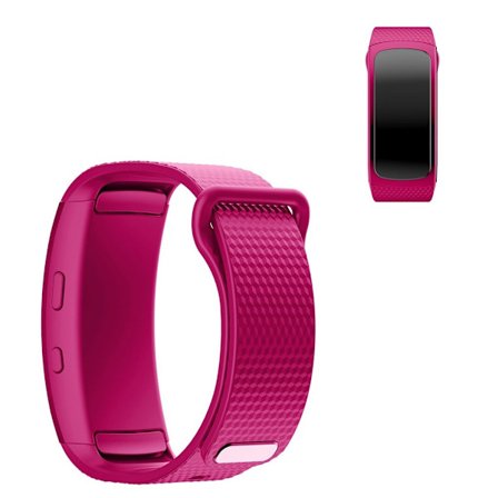 Samsung Gear Fit2 simple silicone watch band - Rose Size: S