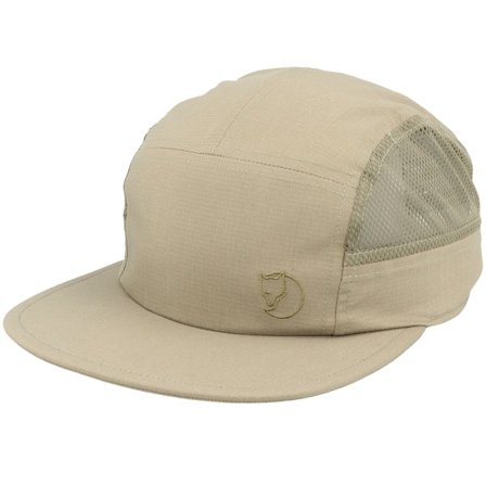 Fjällräven - Béžová 5panel Kšiltovka - Abisko Mesh Cap Light Olive 5-Panel @ Hatstore