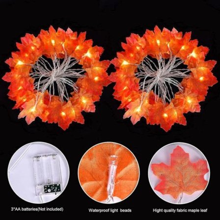 Høstlys, høstdekorasjoner, høstdekorasjoner til hjemmet, totalt 19,6