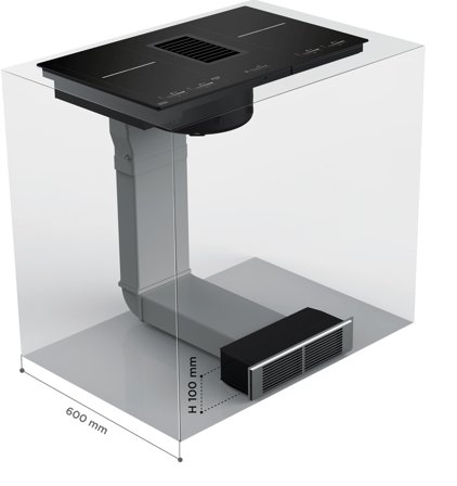 Franke 112.0539.570 Anslutningssats för kolfilter 10 cm, Ventilation