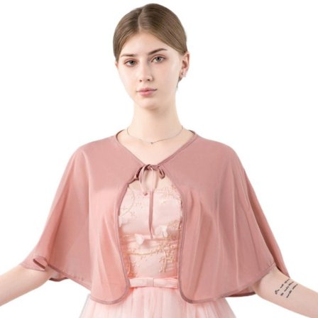 Spets Sjal Bröllop Cape MÖRKROSA