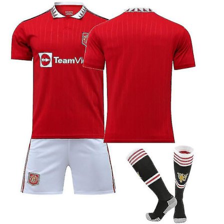 2022-2023 Ny Manchester United Fotballdraktsett Voksen Fotballdrakt Trening T-skjorte Shorts Dress