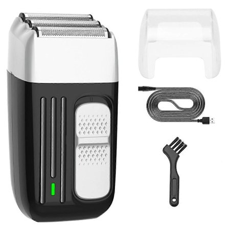 Elektrisk barbermaskin for menn med tre mesh-barberhoder