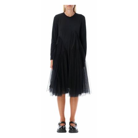 Comme des Garçons Women Clothing Kjole Rjt003051Ct Sort, Dame