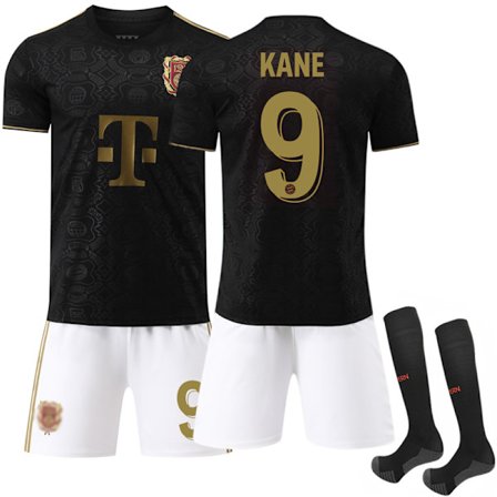 Bayern München 125-vuotisjuhlavuoden musta jalkapallopaita sukilla No.9 Kane 2025-2026 No.9 KANE