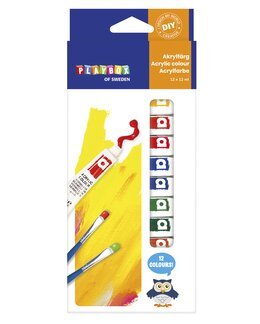 Akryylivärit 12 kpl