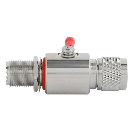 Blixtnedslagsskydd UHF Koaxial Blixtöverspänningsskydd för CB-radio HAM-radio Utrustning 2-vägs Basstationer