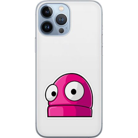 Kompatibelt Mobildeksel til Apple Apple iPhone 13 Pro Max Rosa tegneseriefigur med store øyne i leken og humoristisk stil