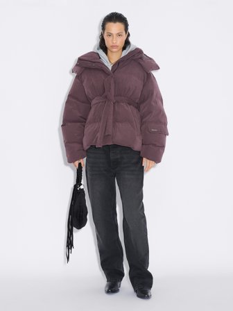 Holzweiler - Steilia Brushed Down Jacket - Burgundy - Womens - Large