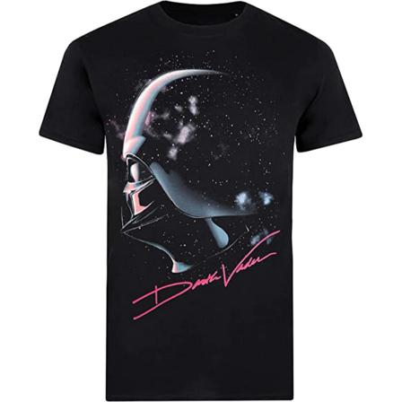 Star Wars Herr Darth Vader Signatur T-shirt S Svart