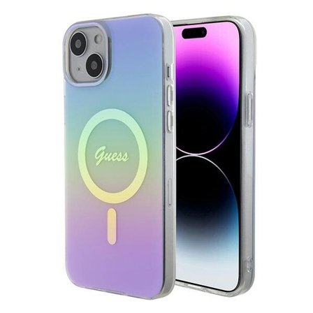 Guess IML Iridescent MagSafe-etui for iPhone 15 Plus - lilla