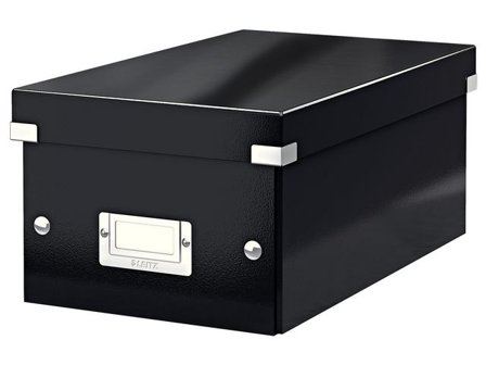 LEITZ Förvaringslåda DVD Click & Store svart - Lyreco - Kontorsmaterial - Arkivering och kontorsförvaring - Förvaringslådor