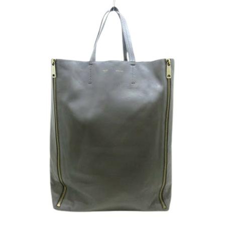 Celine Vintage, Pre-owned Leather Bag Grijs, Dames, Maat:ONE Size