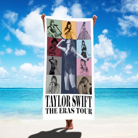 140x180cm Mikrofiber strandhåndklæde berømthed omkring rektangulært strandhåndklæde Taylor Swift sanger badehåndklæde håndklæde