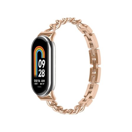 Metallarmband kompatibelt med Xiaomi Mi Band 8/9/10 - Stilrent armband i rostfritt stål