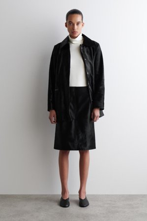 COS Women's High-Neck Jersey Top in White