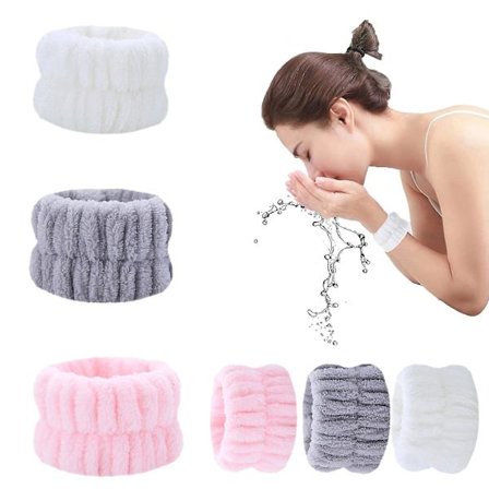 Meikkipesun ranneke Kasvojenpesu Käsien hihna Meikin imukykyinen ranneke Kasvojenpesu Ranneke Tytöt Naiset