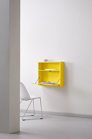 Jotex - Vægmonteret Skrivebord Gul - KIPP - Køb Skriveborde hos Jotex