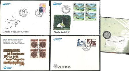 Færøerne 1981-1992 - Samling af FDC'er i 3 album