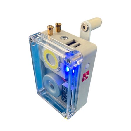 DIY 5V 10W USB Håndsving Generator Udendørs Nødstrøm Telefonoplader Lys