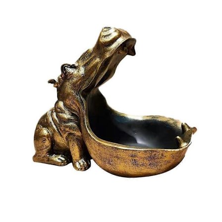 Laadukas Virtahepo Patsas Koti Hartsi Virtahepo Figuriini Mielenkiintoinen Karkkikulho Avainkulho Hopea