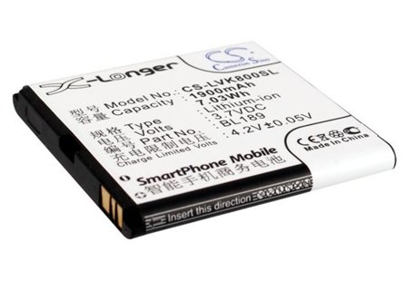 Batteri for SmartPhone, Mobil for Lenovo K800