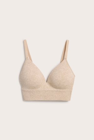 Kappahl | Sømløs BH Melert beige XL | Melert beige