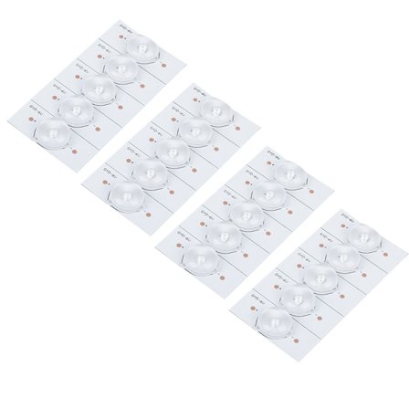 6V hvitt lys, generell bruk, SMD LED-perler med optisk linsefilter for LED TV-reparasjon 20 stk