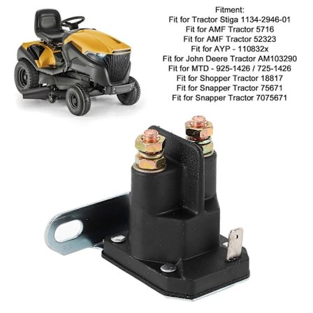 Startrelä Solenoid Brytare 9251426 7251426 12V Passar AMF/John Deere/Snapper Traktor