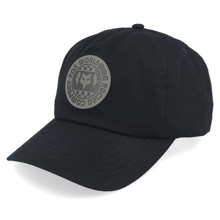 Fox - Svart unconstructed Keps - Next Level Black Dad Cap @ Hatstore