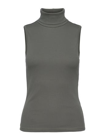 Rollagz Sl Rollneck T-shirts & Tops Sleeveless Grön Gestuz