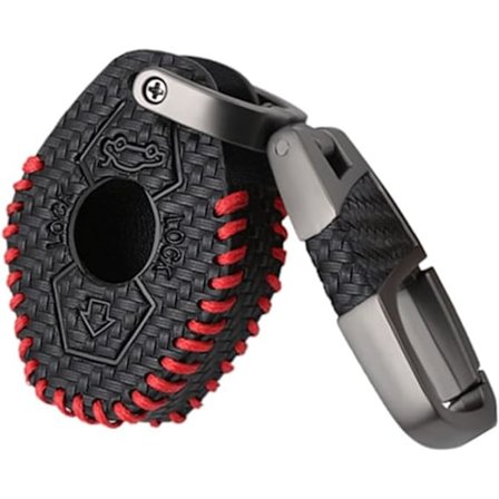 Hiilikuitu nahkainen auton avaimenperä B-M-W E38 E39 E46 E83 3 5 7 Ser