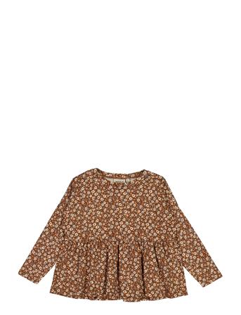 T-Shirt Didde T-shirts Long-sleeved T-shirts Multi/mönstrad Wheat