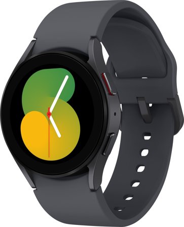 Samsung Galaxy Watch5 - grafitt - smartklokke med sportsbånd - grafitt - 16 GB