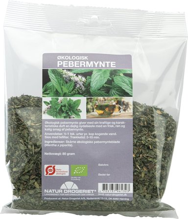 Natur Drogeriet Pebermynte fint skåret Ø 80 g, Helse & Madvarer, Krydderier, Øvrigt
