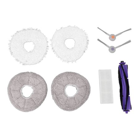 J3 Dammsugartillbehörssats innehåller 1 Rullborste 2 Sidoborstar 1 Filter 2 Vita Dukar 2 Grå Dukar