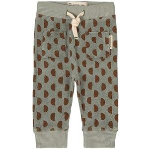 Piupiuchick Printed Terry Baby Leggings Grayish Green 12 Months - Bottoms - 12 months - Green