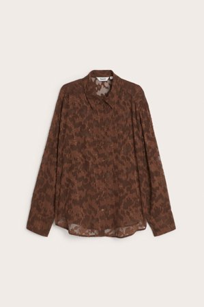 Kappahl | Mønstret skjorte | Brun