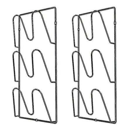 2-pack kattilankansipidike keittiön kaappeihin - Seinään tai oveen asennettava kansien järjestäjä