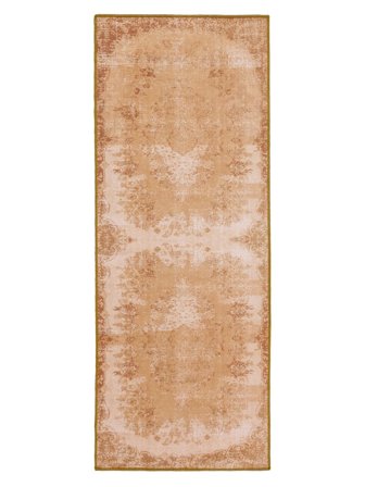 Medallón Lavable Pequeño Scarlett Alfombra - Dorado 80X200 En Estilo Clásico