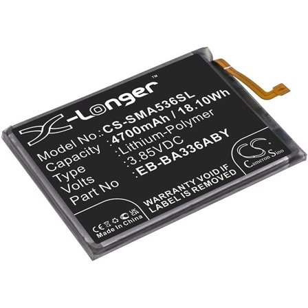 Batteri til SmartPhone, Mobil til Samsung Galaxy A53 5G 2022, SM-A536U, SM-A536U1 og andre.