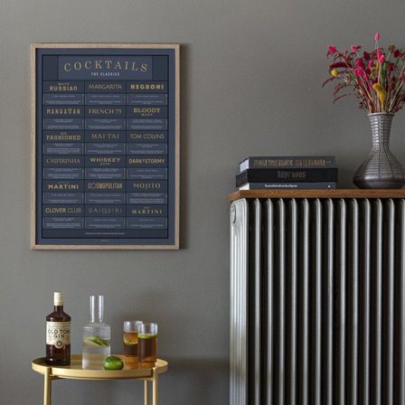 Plakat med Cocktails i 50x70 fra Gehalt — Stilrent og klassisk udtryk