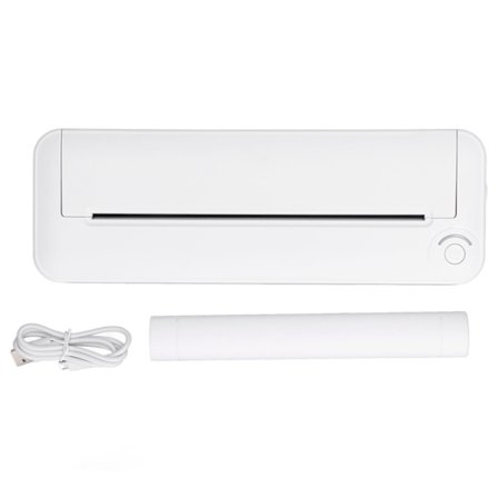 Trådlös termisk skrivare fjärrkontroll bläckfri A4-pappersskrivare vit inbyggt batteri